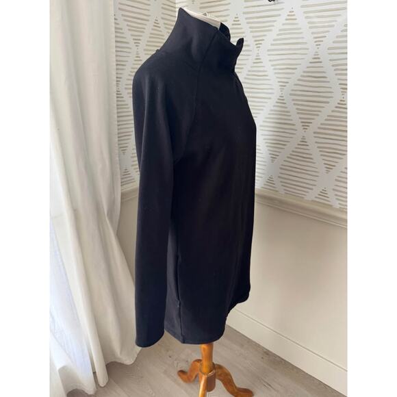 Athleta Women’s Small Black Cozy Karma Asym Sweatshirt Dress - Picture 9 of 9